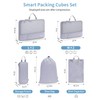WANDF 7 Set Compression Packing Cubes for Travel, Shirt Folder