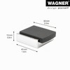 WAGNER Designer Floor & Wall Door Stopper Screw or Glue