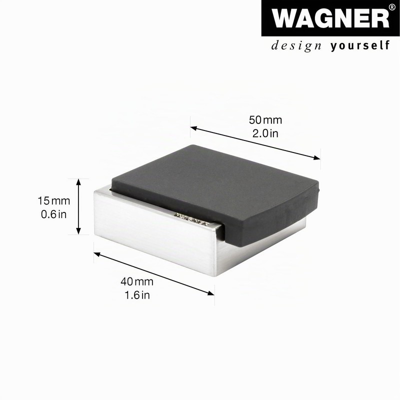 WAGNER Designer Floor & Wall Door Stopper Screw or Glue