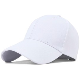 Malaxlx White Small Baseball Cap for Men Women Adjustable Dad Hat Plain Cap Petite Size Little Sports Hat