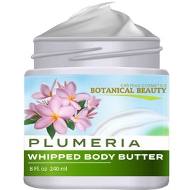 Botanical Beauty Manteca Corporal Batida Plumeria Con Manteca De Karité, Manteca De Cacao Y Aceite De Coco. Para Todo Tipo De Piel, Seca Y Sensible. Crema Hidratante Para Mujeres Y Hombres (240 Ml)