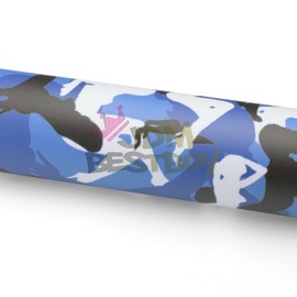 Free Tool Kit Blue Camouflage Monring Wood Camo Car Decoration Vinyl Wrap Decal Sticker Self Adhesive Air Release Film Roll - 60"x120" (5FTx10FT)