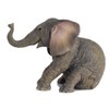 US 6.13 Inch Sitting Baby Elephant Decorative Figurine, Bronze Color