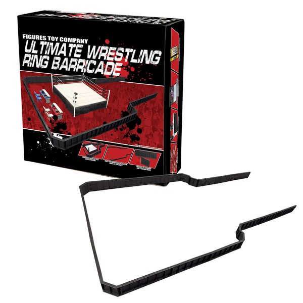 Figures Toy Company Ultimate Wrestling Ring Barricade Playset for Wrestling