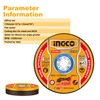INGCO 25Pcs 115mm Cut Off Wheels for Metal And INOX,