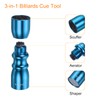 PATIKIL 3-in-1 Snooker Pool Cue Tip Tool, Billiard Cue Stick