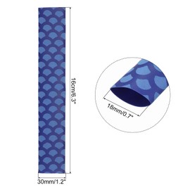 MECCANIXITY 4pcs 18mm Dia Drumstick Grips Wrap Drumstick Sleeve Heat Shrink Anti Slip for Drum Percussion Accessories, Blue