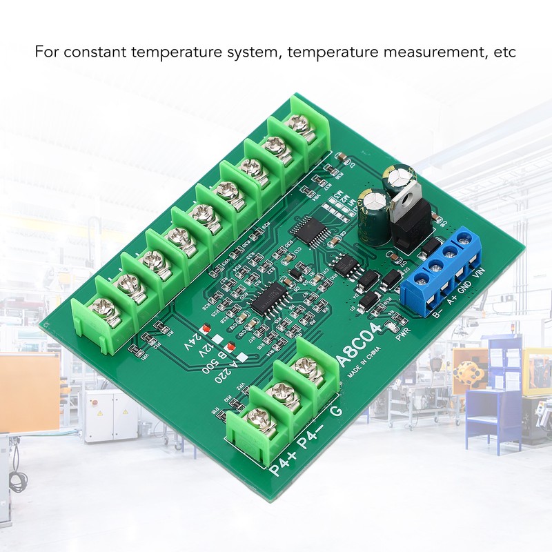 4 Channel PT100 RTD RS485 Temperature Sensor Board Temp Acquisition