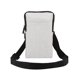 Small Cell Phone Waist Pack Men, Crossbody Phone Purse for Men, Outdoor Travel Zipper Cellphone Shoulder Messenger Bag Waterproof Smartphone Waist Pouch Wallet Pocket with Belt Loop Carabiner Hook