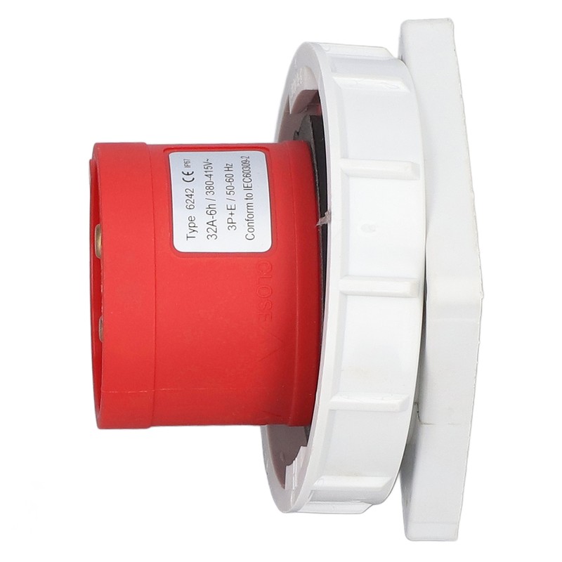 Waterproof Industrial Socket Nylon Brass 4 Pin Aviation Power Connector
