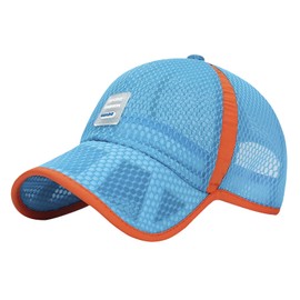 Children's Baseball Cap Boys Baseball Cap Running Cap Girls Sports Golf Tennis Cap Baseball Cap UV Protection Sun Hat Summer Hat Mesh Baseball Cap Quick Drying Baseball Cap, blue