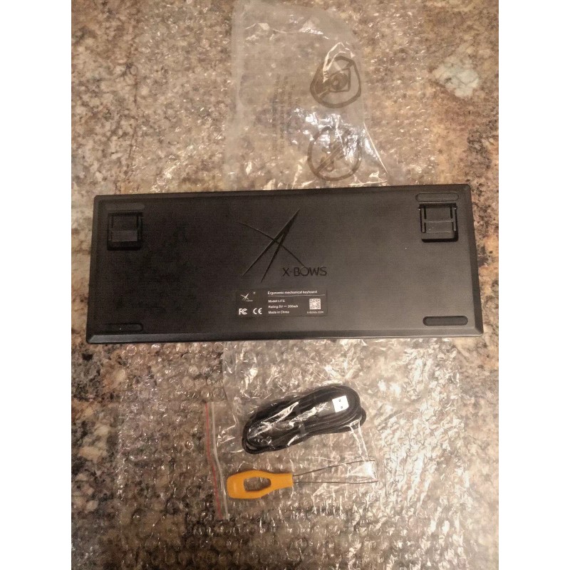 X-Bows Lite Ergonomic Mechanical Gaming aluminum Backlight Programable keyboard!