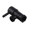 ACA International Black Brass Wall Mounted Washine Machine Stop Taps
