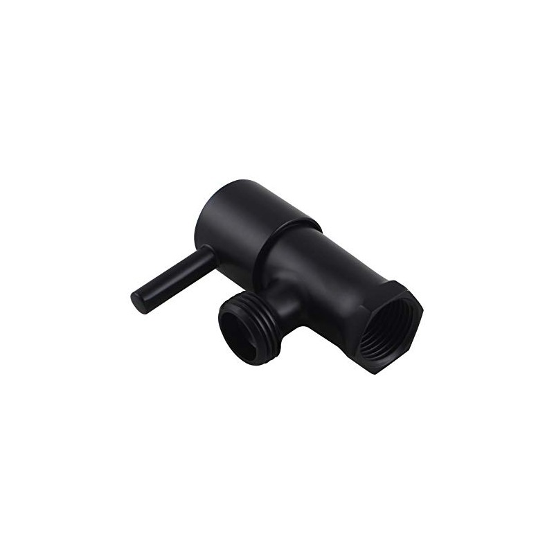 ACA International Black Brass Wall Mounted Washine Machine Stop Taps