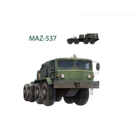 TAKOM TKO5003 TAK5003 Russian Army Tractors KZKT-537L & MAZ-537 1+1-1/35, Mehrfarbig