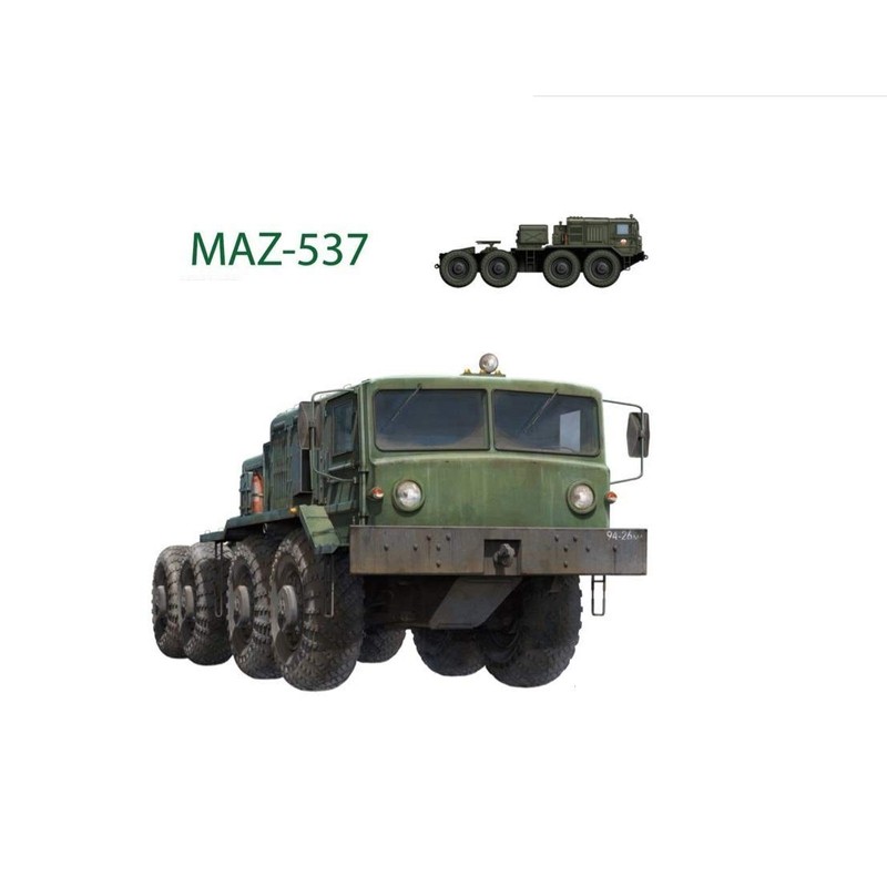 TAKOM TKO5003 TAK5003 Russian Army Tractors KZKT-537L & MAZ-537 1+1-1/35,