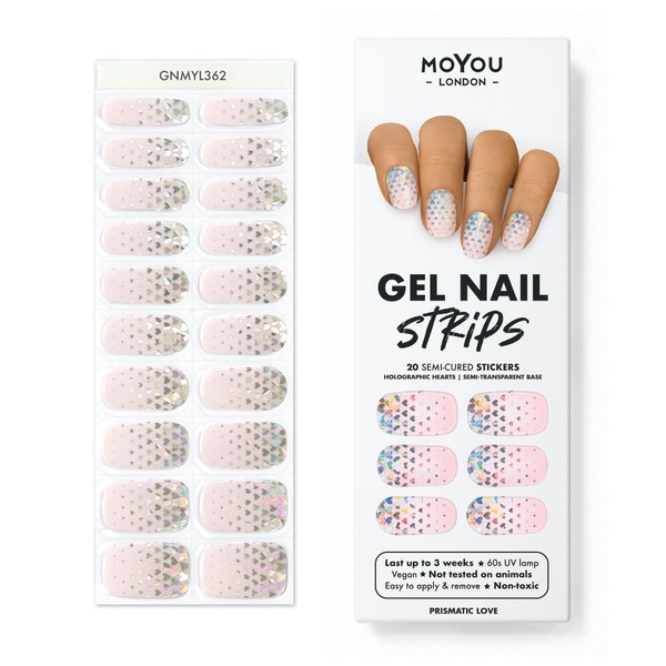 MOYOU LONDON Semi Cured Gel Nail Strips - 20 Pcs.