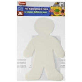 Roylco Finger Paint Wee Kid Shape, 7 1/2" x 12"