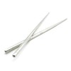 TMAX Smooth Stainless Steel Chopsticks - 5 Pairs Silver Reusable