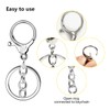40Pcs Keyring Clip with Key Rings Kit 20 pcs Open