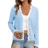 Cicy Bell Womens Lace V Neck Cardigan Sweaters Button Down