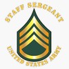 HOF Trading Army - Staff Sergeant - SSG Vinyl Sticker