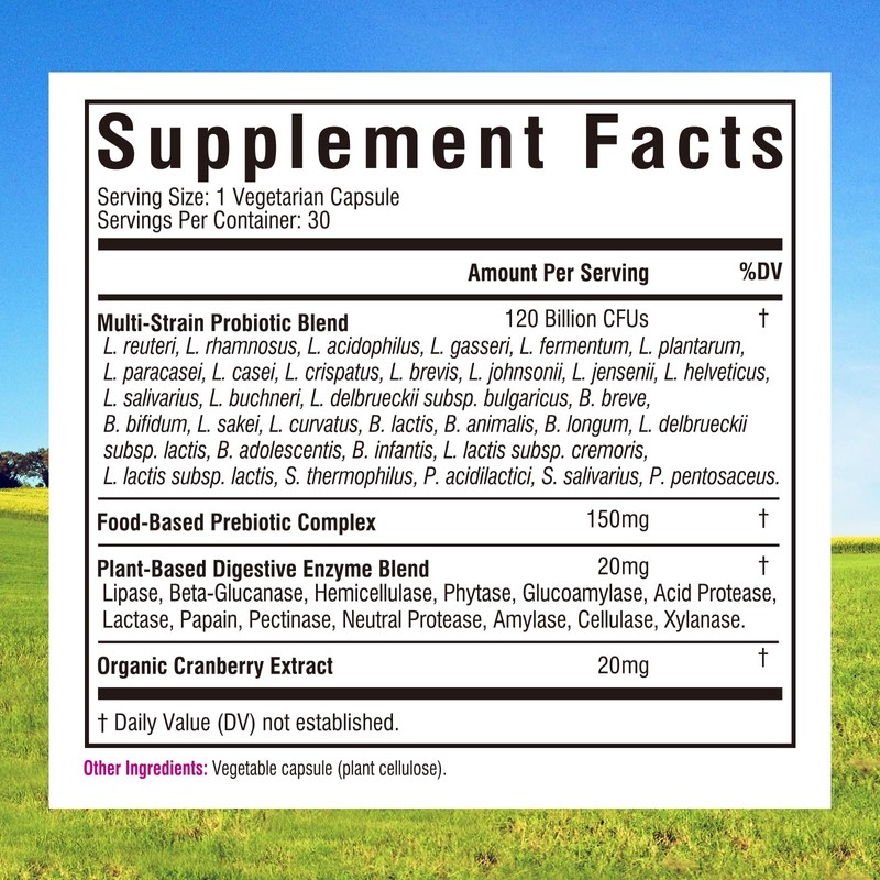 Innate Vitality Women's Probiotics, 120 Billion CFU, 32 Tested Strains,