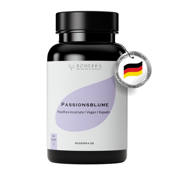 BODERRA Passionflower Capsules High Dose [Pack of 180] – 600