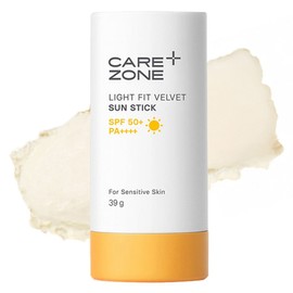 Care Zone Light Fit Velvet Sun Stick SPF50+ PA++++, 39g, 1 piece / 케어존 라이트핏 벨벳 선스틱 SPF50+ PA++++, 39g, 1개
