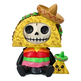 Furrybones Pancho Funny Skeleton in Taco Costume Collectible Figure