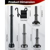 DUPDMKIN Air Hammer Bits Air Hammer Attachments Kit with 0.401"(10mm)