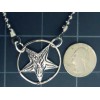 Baphomet Necklace NEW Sterling Silver Pentagram Vintage Pendant Goat Pentacle