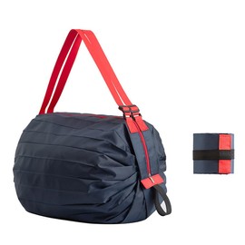 Worpurrt Eco Bag, Compact, Shoulder Bag, 7.1 gal (30 L), Large Capacity, Weight: Approx. 3.8 oz (110 g), Shopping Bag, Zippered, Folding Eco Bag, Water and Dirt, Durable, Reusable Storage, Eco Bag,