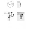 Hettich 89243 Box Lock 18 x 74 mm Galvanised Steel