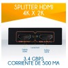 Splitter Hdmi 4k 2k 1 Entrada 2 Salidas Full Hd