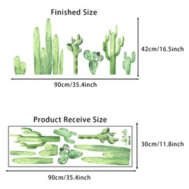 astylishome Wall Decal Green Peel and Stick Large Plants Leaf Walls Stickers Decals Removable Home Decor Art Wallpaper for Bedroom Living Room Classroom Office 1215