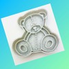Set of 3 Cookie Teddy Bear Themed Cookie Cutters