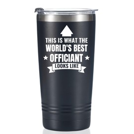 Onebttl Officiant Gifts for Men Women, Wedding Officiant Gift for from Bride Groom, World's Best Officiant, 20oz Stainless Steel Insulated Tumbler with Lid and Straw