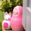 Rosa & Bo RBPnk01 Nesting Dolls, Pastel Pink