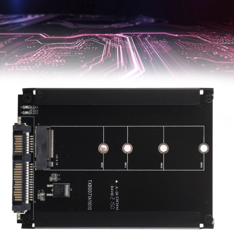 Conversion Card M.2 to SATA3.0 Expansion Bkey Adapter SSD Solid