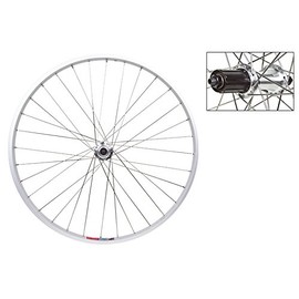 Wheel Rear 26 x 1.5 Alloy Silver Quick Release Silver Rm30 8S 36Ss