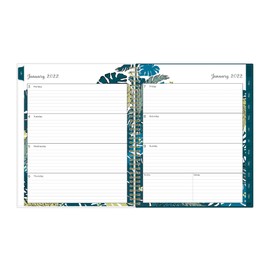Blue Sky 2022 Weekly & Monthly Planner, 8.5" x 11", Flexible Cover, Wirebound, Grenada (137274-22)