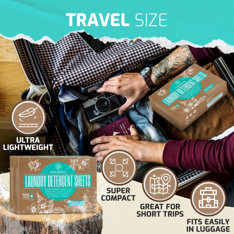 Laundry Detergent Sheets - Ocean Breeze Scent - Zero Waste,