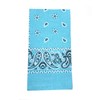 Vamqor 100% Cotton 10 Pack Fine Bandanas（Sky Blue）