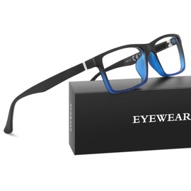 kunchu Blue Light Blocking Glasses Men Computer Gaming Glasses Lightweight Anti Eyestrain Eye Protection