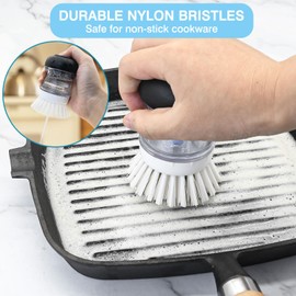 4 Pack Palm Brush Refills for OXO Soap Dispensing Palm Brush, Palm Brush Replacement Head