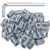 NETUME M6 Screw-In Sleeves, Pack of 100, Metal Screw-In Nuts