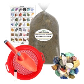 Sluiceboy Prospecting Gem Mining 8LB Kit | Gemstone Hunting | Rough Stone Paydirt | Rock Tumbling