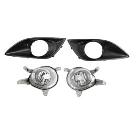 Cahuczlhoz Pair Fog Lamp W/Bezel Kit LH+RH For 2013-2016 Hyundai Veloster Turbo 865232V500
