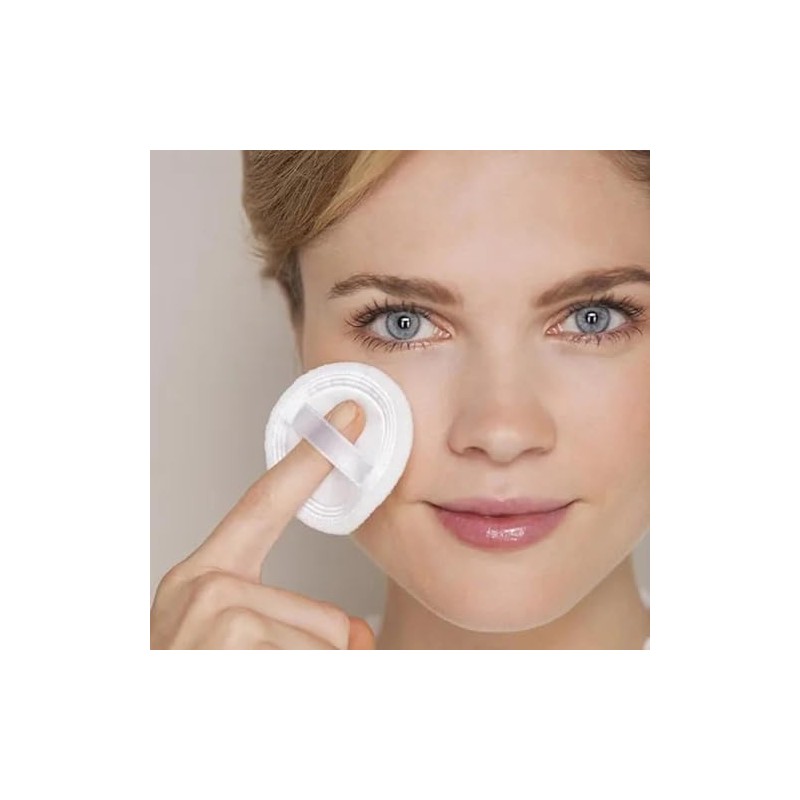 jollylife 10-Piece Round Makeup Puff Set - Soft Cotton Powder